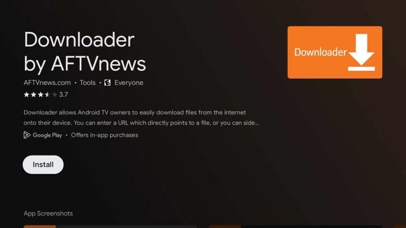 Instalar o app Downloader na Android TV, TV Box ou Fire TV Stick
